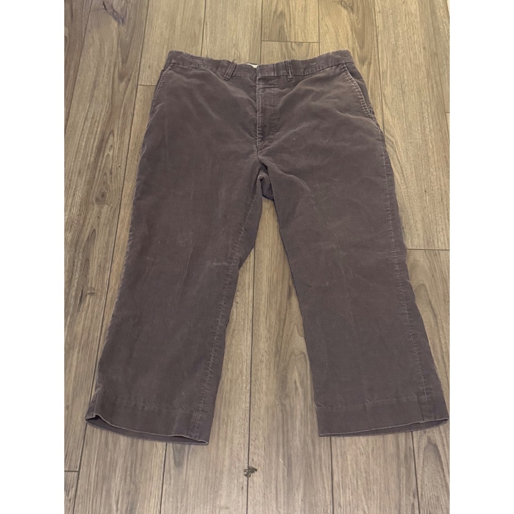 Arnold Palmer Vintage Corduroy Pants Mens 38x30 Regular Fit Gray Brown Straight